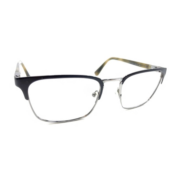 Prada VPR 54T U6C-1O1 Matte Black Silver Eyeglasses Frames 53-19 140 Italy - Picture 1 of 12
